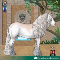 Horse Color:Silver Sable Champagne Dun Splash 