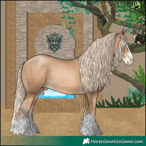 Horse Color:Liver Chestnut Snowdrop Pearl Splash 