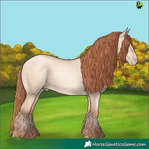 Horse Color:Sable Champagne Pearl Dun Sabino 