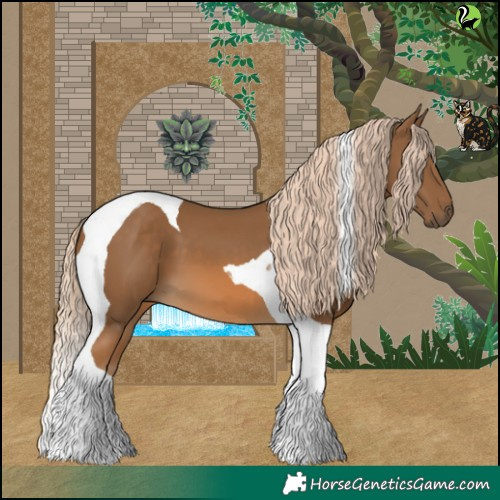 Horse Color:Chocolate Palomino Tobiano 