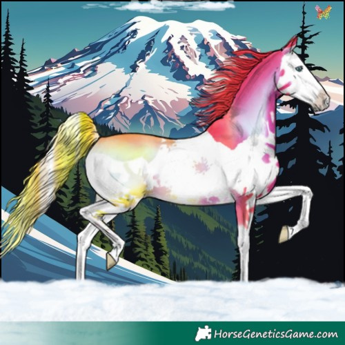 Horse Color:Watercolor Liver Red Onyx Splash 