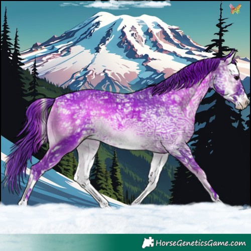 Horse Color:Watercolor Smoky Blue Onyx Ice Splash 