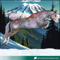 Horse Color:Watercolor Plaid  Liver Red Onyx Ice Splash 
