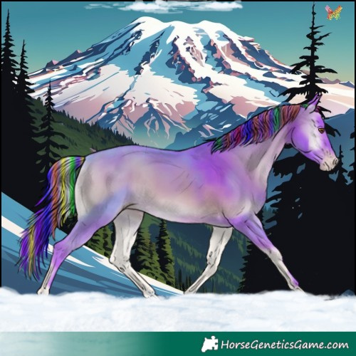 Horse Color:Painted Watercolor Sable Champagne Onyx