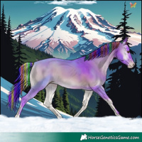 Horse Color:Painted Watercolor Sable Champagne Onyx 