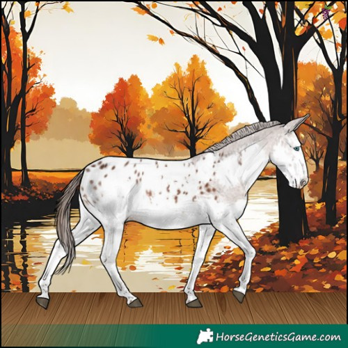 Horse Color:White Spotted Liver Chestnut Splash Appaloosa 