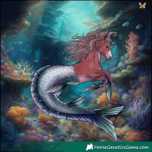 Horse Color:Watercolor Liver Chestnut Rabicano 