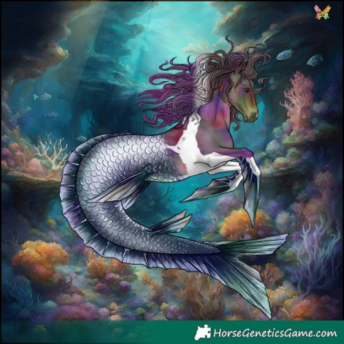 Horse Color:Nacre Liver Chestnut Tobiano Rabicano 