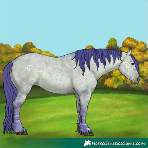 Horse Color:Watercolor Brown Ice Dun