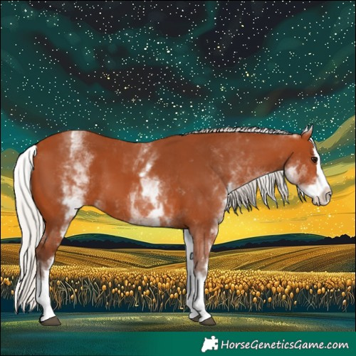Horse Color:White Spotted Silver Bay Splash 