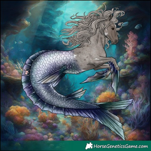 Horse Color:White Spotted Silver Blue Roan 