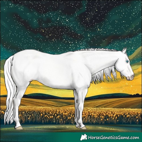 Horse Color:Silver Perlino Dun 