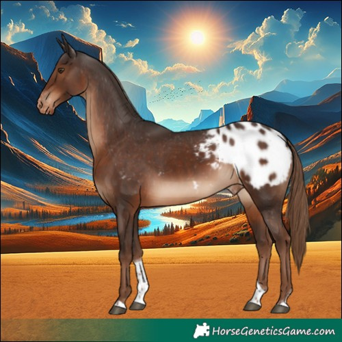 Horse Color:Liver Chestnut Tobiano Blanket 