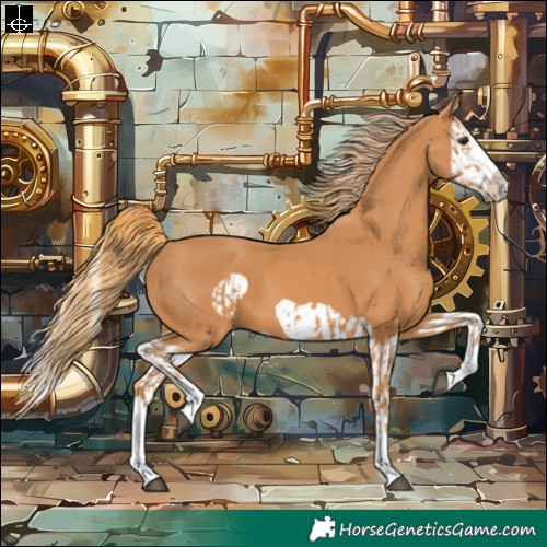 Horse Color:Chestnut Splash Frame  and Chestnut Splash Frame 