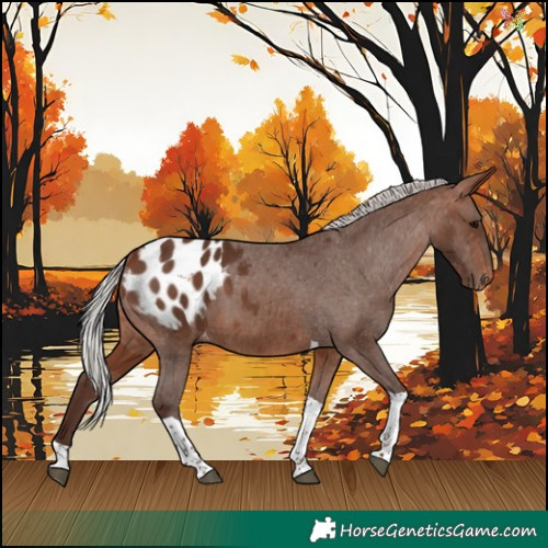 Horse Color:Silver Bay Tobiano Blanket 