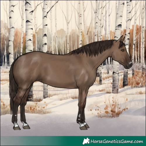 Horse Color:Liver Red Dun