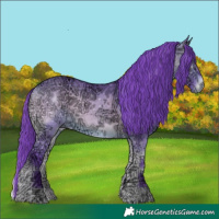 Horse Color:Watercolor Bay Ice Onyx