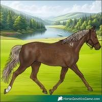 Horse Color:Chocolate Palomino 