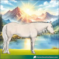 Horse Color:Cremello 