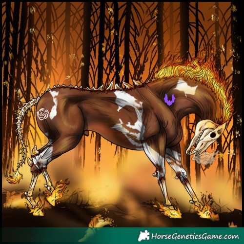 Horse Color:Chestnut Tobiano 