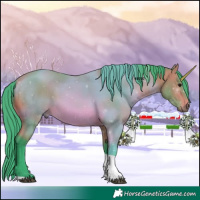 Horse Color:Watercolor Bay Tobiano