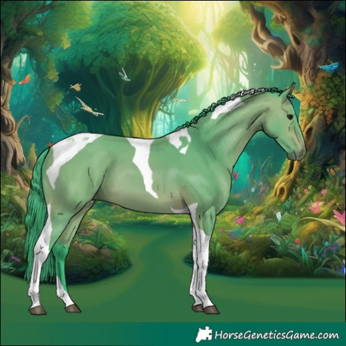 Horse Color:Watercolor Bay Tobiano 