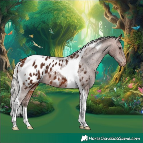 Horse Color:Silver Bay Tobiano Appaloosa 