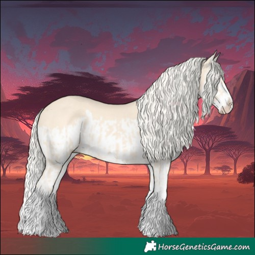 Horse Color:Cremello Splash  and Cremello Splash 