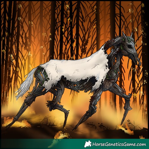 Horse Color:Cremello Splash  and Cremello Splash 