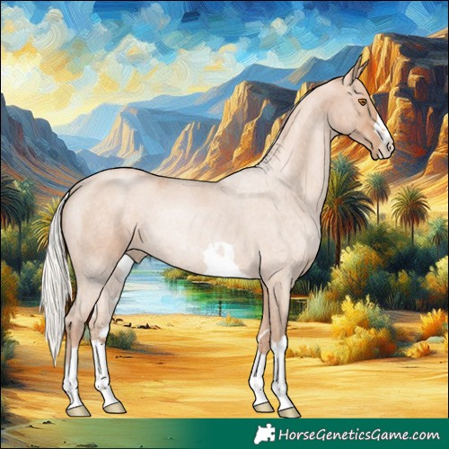 Horse Color:Silver Black Pearl 
