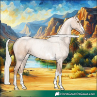 Horse Color:Silver Black Pearl Rabicano 