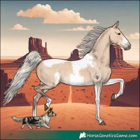 Horse Color:Silver Bay Dun Sabino Tobiano Frame Rabicano 