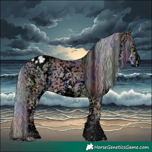Horse Color:Void Nacre White Spotted Silver Buckskin Pearl Appaloosa 
