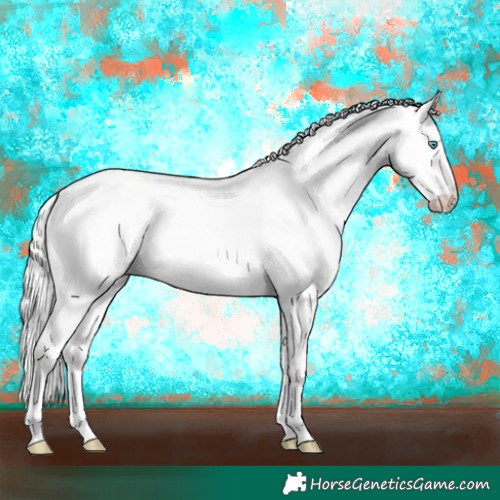 Horse Color:Cremello Dun 