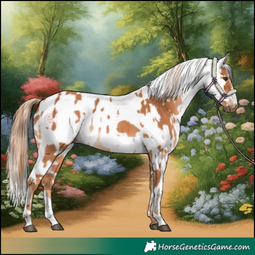 Horse Color:Chestnut  and White Spotted Chestnut 