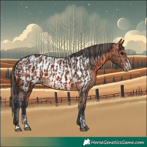 Horse Color:Bay  and Bay Sabino Splash Appaloosa 