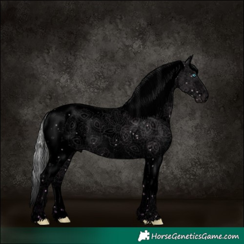 Horse Color:Void Watercolor Chocolate Silver Amber Champagne Ice Dun Sabino Splash 