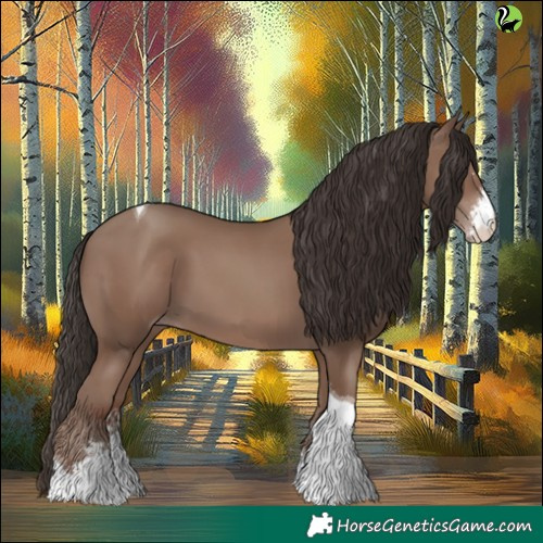 Horse Color:Classic Champagne Sabino Tobiano 