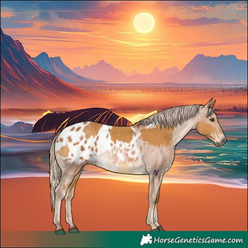 Horse Color:Palomino  and Chestnut Appaloosa 