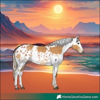 Horse Color:Palomino  and Chestnut Appaloosa 