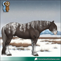 Horse Color:Powder White Liver Chestnut 