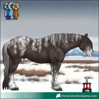 Horse Color:Powder White Liver Chestnut 