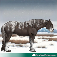 Horse Color:Powder White Liver Chestnut 