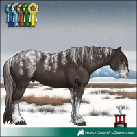 Horse Color:Powder White Liver Chestnut 