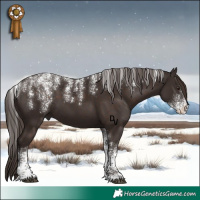 Horse Color:Powder White Liver Chestnut