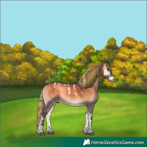 Horse Color:Powder White Painted Silver Brown Onyx 