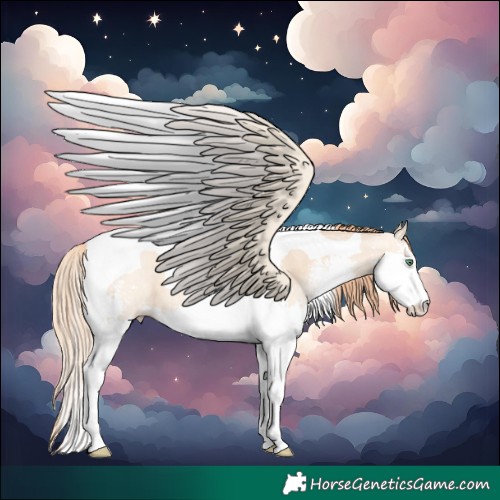 Horse Color:Classic Champagne Pearl Sabino Splash Tobiano