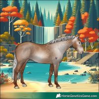 Horse Color:Gray Silver Sable Champagne