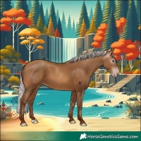 Horse Color:Gray Silver Sable Champagne 