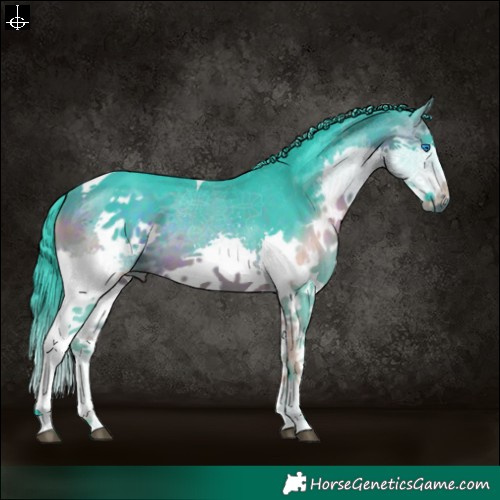 Horse Color:Watercolor Bay Splash Tobiano 